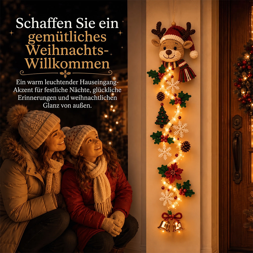 🎄 Leuchtender Weihnachts-Türhänger ✨ Festliche Wohndekoration