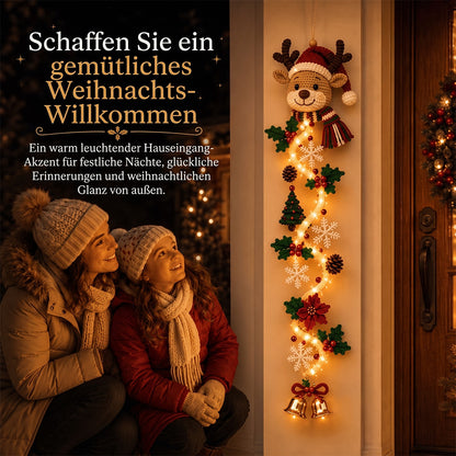 🎄 Leuchtender Weihnachts-Türhänger ✨ Festliche Wohndekoration