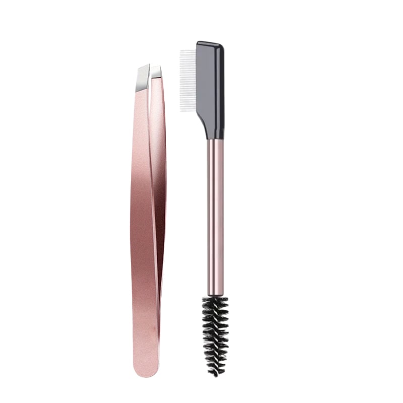 TYIIPLUS™ Lash & Brow Touch Up Tool Set – Precision Stainless Steel Tweezers & Dual-Ended Lash Comb for Brow Grooming & Lash Separation