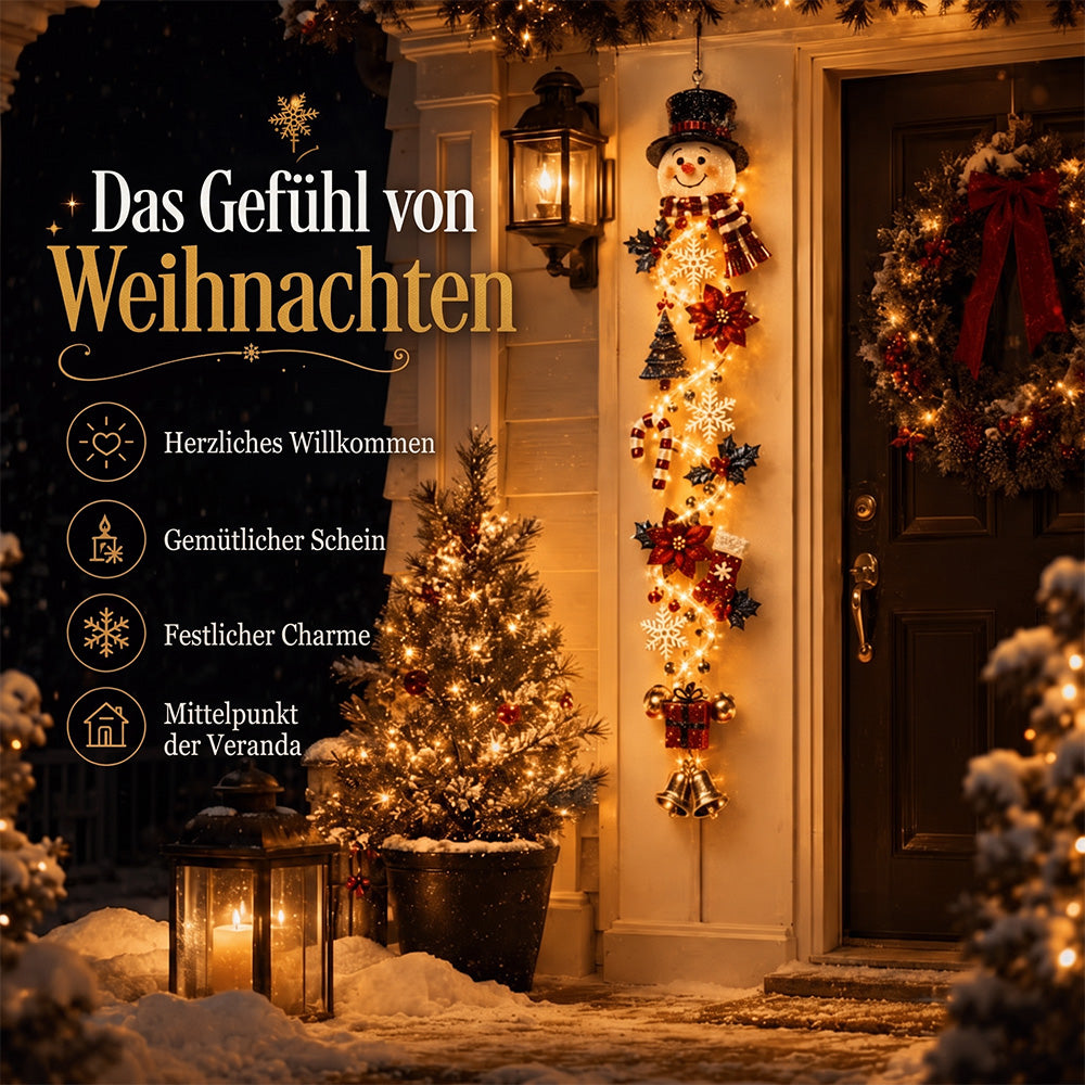 🎄 Leuchtender Weihnachts-Türhänger ✨ Festliche Wohndekoration