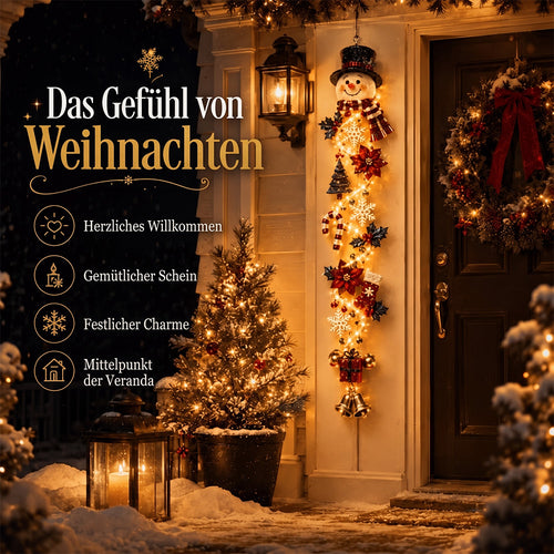 🎄 Leuchtender Weihnachts-Türhänger ✨ Festliche Wohndekoration