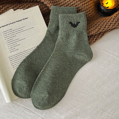 Spooky Season Halloween Embroidered Ankle Socks