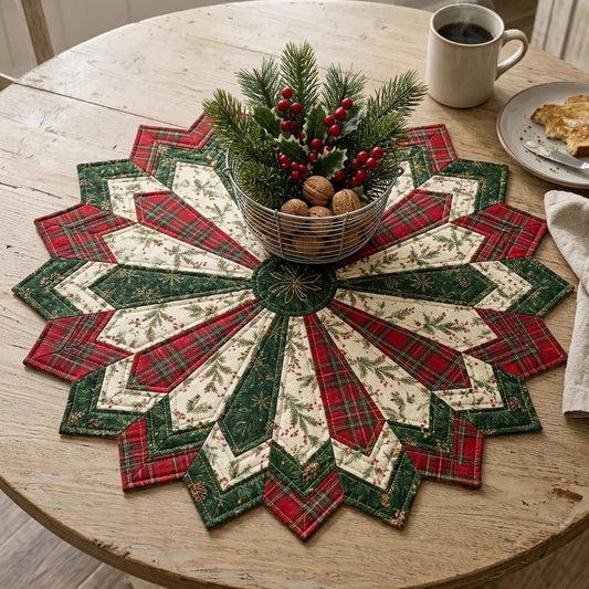 ✨ Quilting-Schablonenset „Holiday Star“ – DIY-Schablonen für festliche Tischläufer