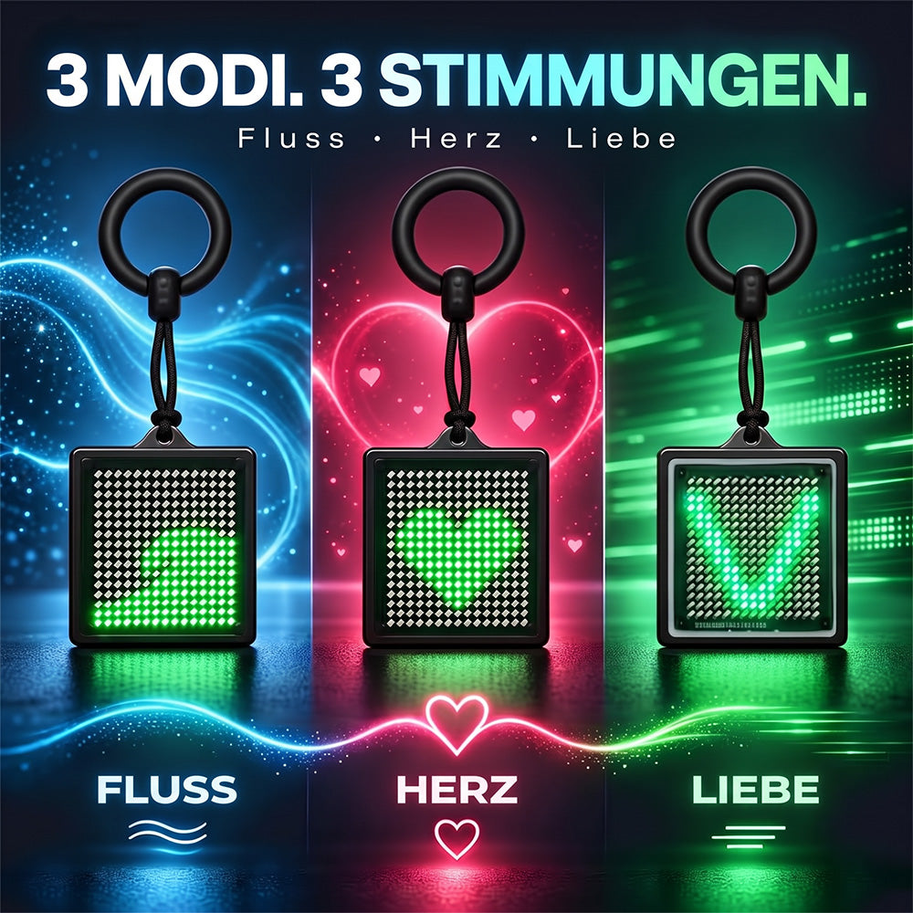 TYII™ Interaktiver Pixel-Anhänger mit bewegten Wasser-Effekten