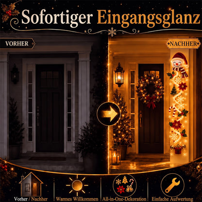 🎄 Leuchtender Weihnachts-Türhänger ✨ Festliche Wohndekoration