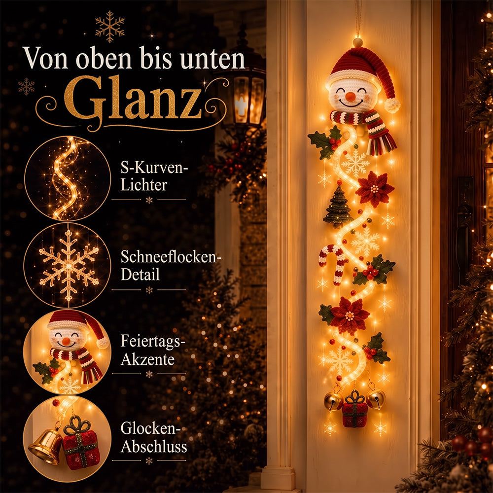 🎄 Leuchtender Weihnachts-Türhänger ✨ Festliche Wohndekoration