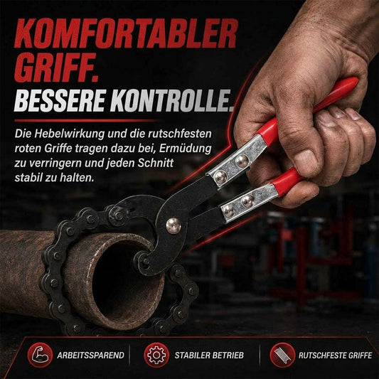 🔥HOT SALE🔥 Profi-Kettenrohrschneider 19–76 mm – Rohrschneider für Auspuff, Kupfer, PVC, Eisen & Aluminium