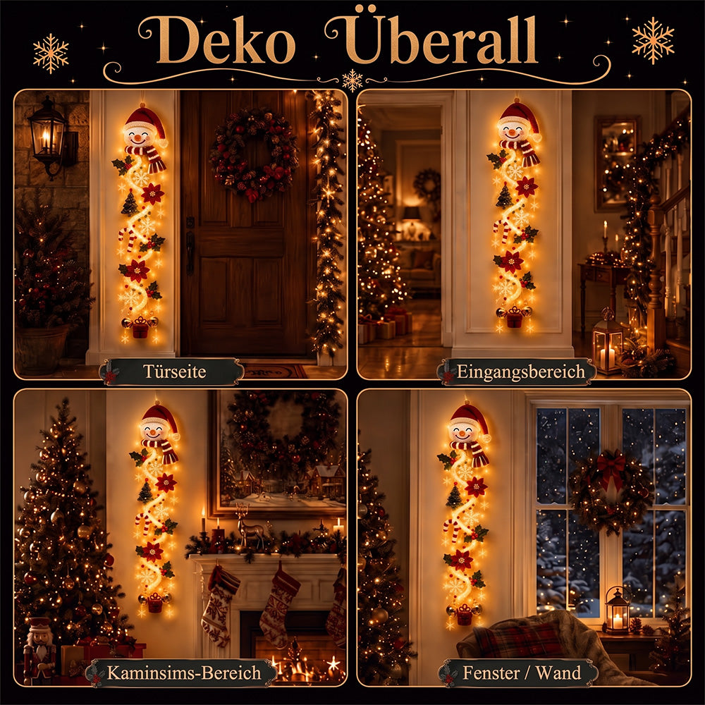 🎄 Leuchtender Weihnachts-Türhänger ✨ Festliche Wohndekoration