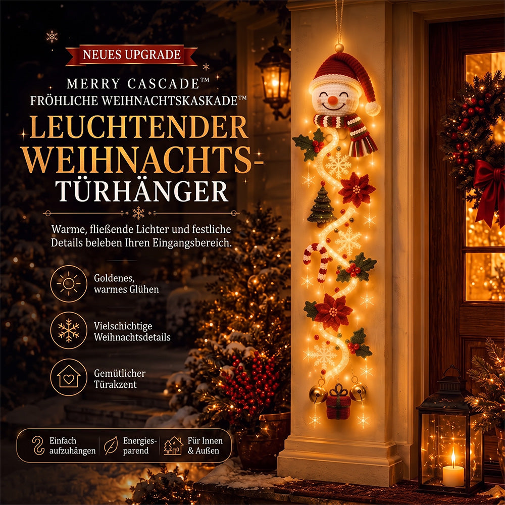 🎄 Leuchtender Weihnachts-Türhänger ✨ Festliche Wohndekoration