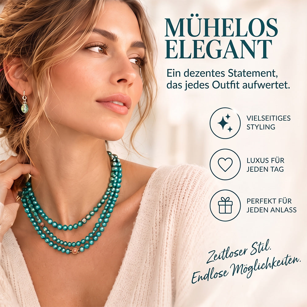 10-in-1 Magnetische Halskette – Turquoise Crystal