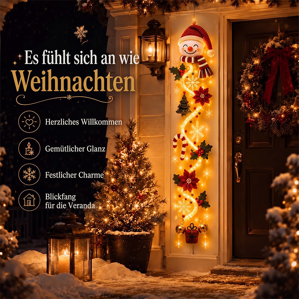 🎄 Leuchtender Weihnachts-Türhänger ✨ Festliche Wohndekoration