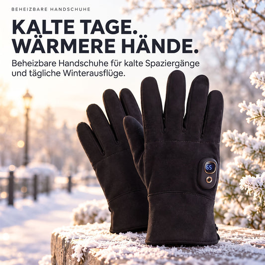 ❄️ Beheizbare Touchscreen-Handschuhe mit Digitalanzeige – Warme Hände im Winter