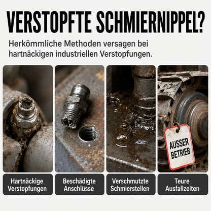 TYIIMAX™ Hochleistungs-Fettpresse – 600 PSI Hochdruck-Fettpresse (mit M6/M8/M10-Adapter)
