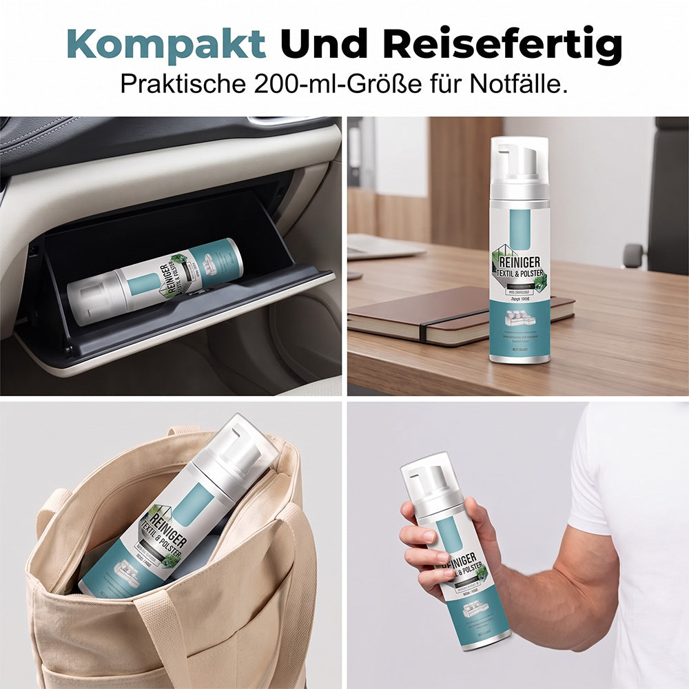 🧼 Entfernt Flecken im Handumdrehen! Schnelltrocknender Schaumreiniger für Textilien, der nicht abgespült werden muss – ein praktischer Fleckenentferner für Sofas, Teppiche und Stoffkissen.