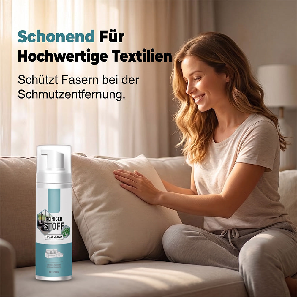 🧼 Entfernt Flecken im Handumdrehen! Schnelltrocknender Schaumreiniger für Textilien, der nicht abgespült werden muss – ein praktischer Fleckenentferner für Sofas, Teppiche und Stoffkissen.