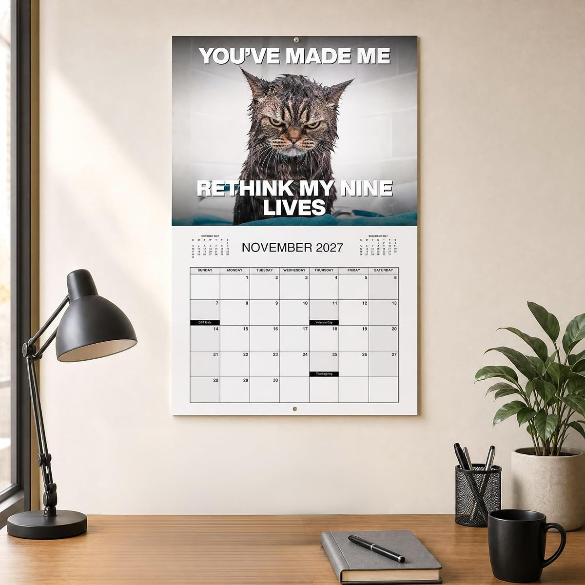 TYIIMAX™ Kalender „Wütende Katzen 2027“