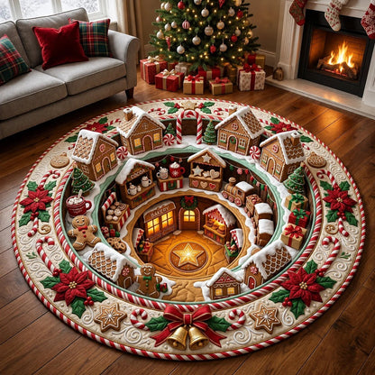 🎄 Weihnachtsteppich mit optischer 3D-Täuschung