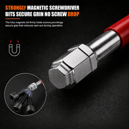 6-Piece Magnetic Pagoda Hex Shank Screwdriver Bit Set