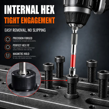 6-Piece Magnetic Pagoda Hex Shank Screwdriver Bit Set