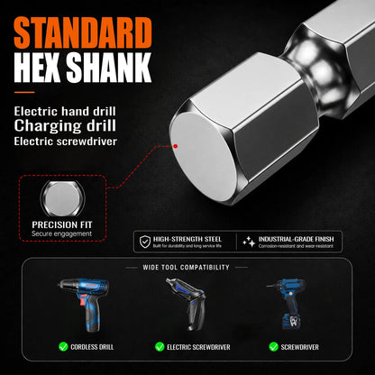 6-Piece Magnetic Pagoda Hex Shank Screwdriver Bit Set