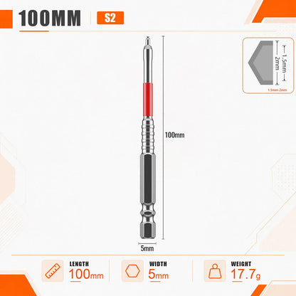6-Piece Magnetic Pagoda Hex Shank Screwdriver Bit Set