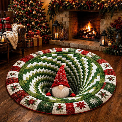 🎄 Weihnachtsteppich mit optischer 3D-Täuschung