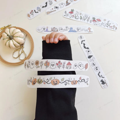 TYIIPLUS™ Seasonal Embroidery Templates – Halloween & Christmas DIY Designs