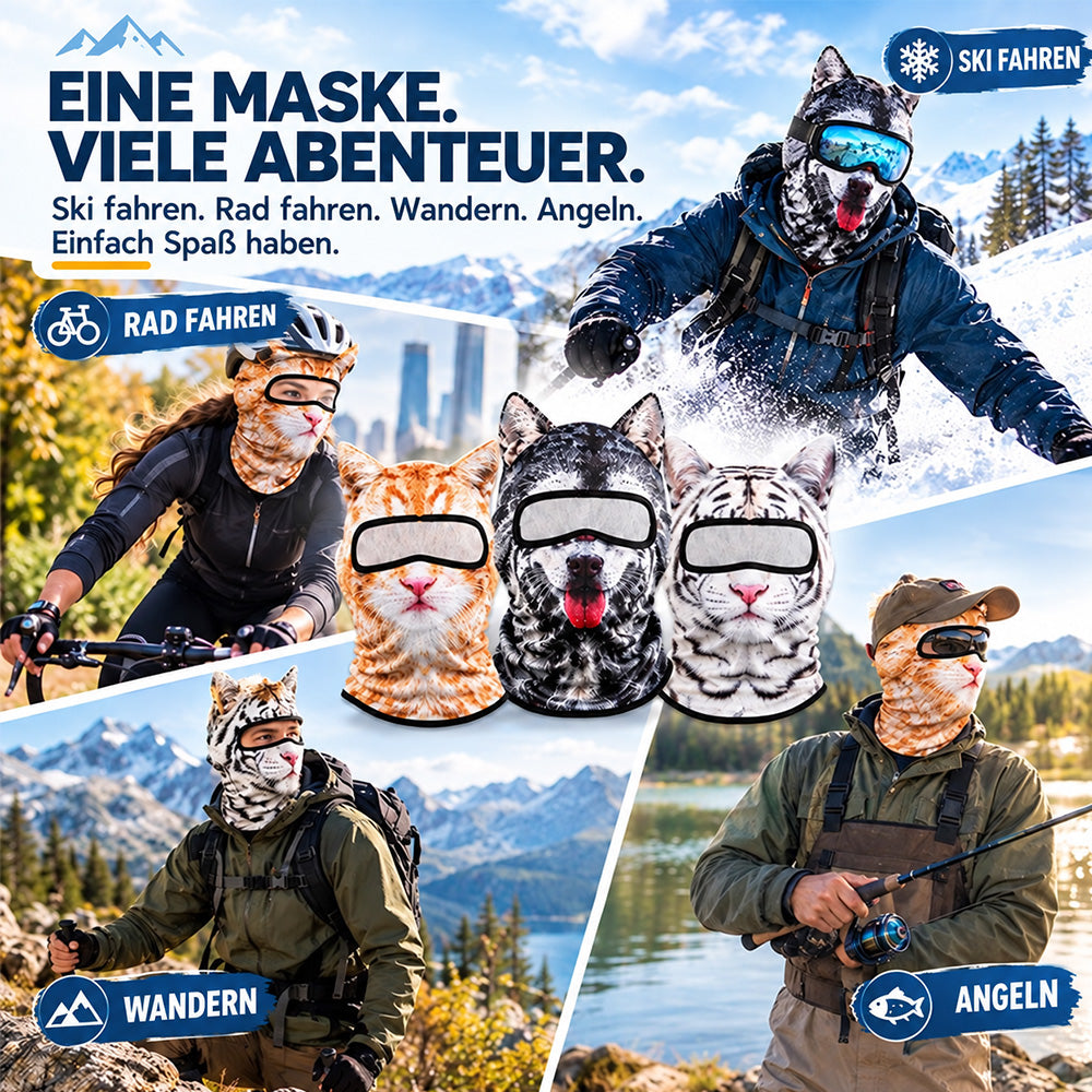 ❄️ Kuschelige Winddichte Wintermaske – Warm & Schützend für Ski, Snowboard & Outdoor