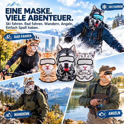 ❄️ Kuschelige Winddichte Wintermaske – Warm & Schützend für Ski, Snowboard & Outdoor