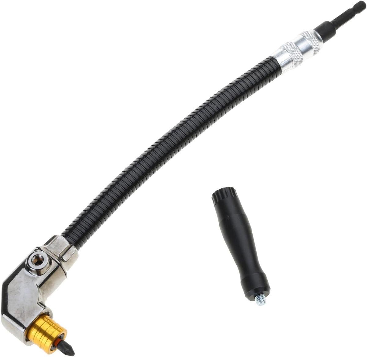 🔧 Flexibler 90-Grad-Winkelvorsatz mit langer biegsamer Welle