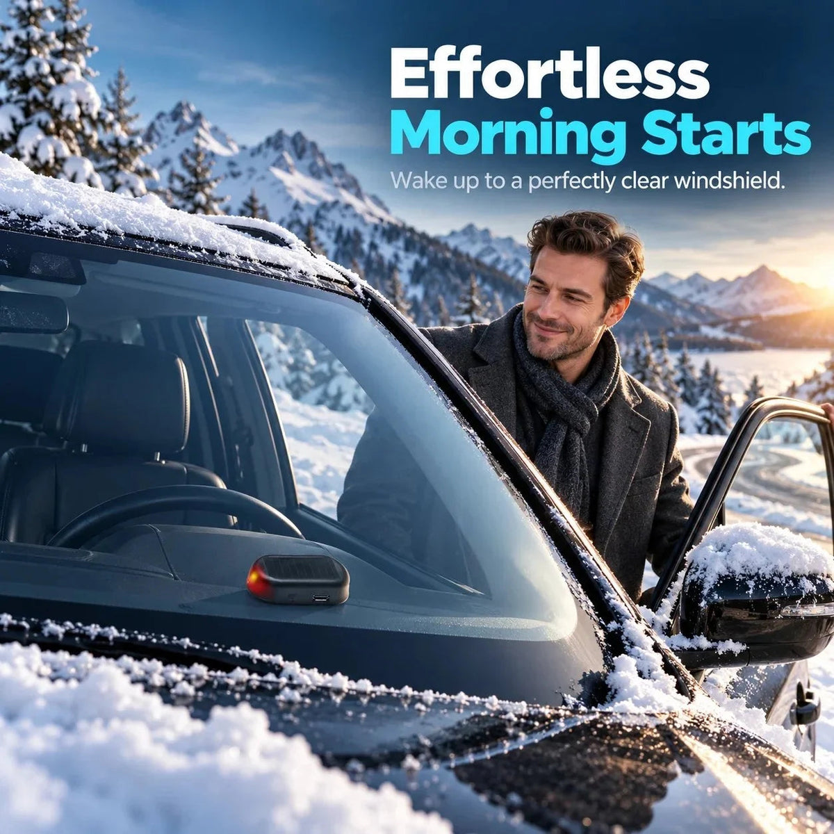 🔥 Elektrischer Auto-Enteiser – Kompaktes Frostschutzgerät für die Windschutzscheibe