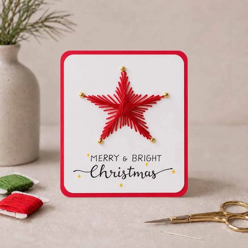 🎄Weihnachts-Bastelset „Fröhlich und brillant“ (6-teilig)