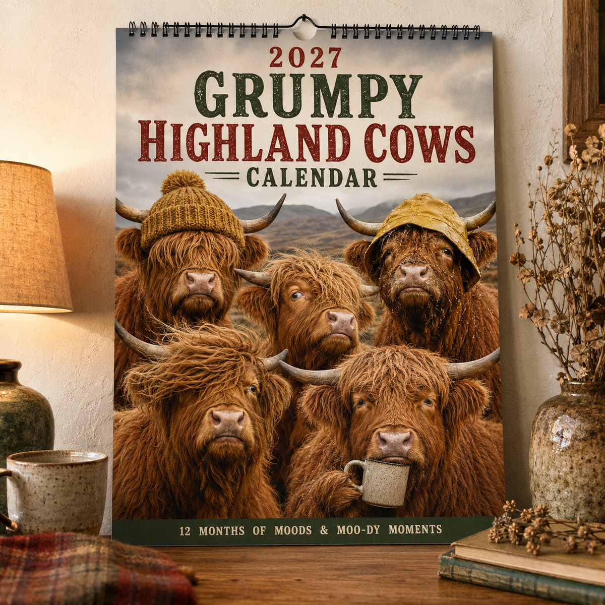 🐂Kalender „Grumpy Highland Cows“ 2027