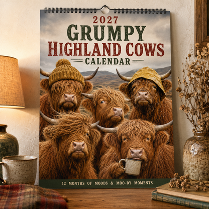 🐂Kalender „Grumpy Highland Cows“ 2027