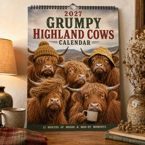🐂Kalender „Grumpy Highland Cows“ 2027