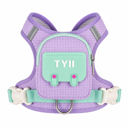 TYIIMAX™ Hunde-Rucksackweste mit Borstenmuster (inkl. Leine) – Leichte, stoßfeste Hundeweste mit Aufbewahrungstaschen und reflektierendem, atmungsaktivem Design
