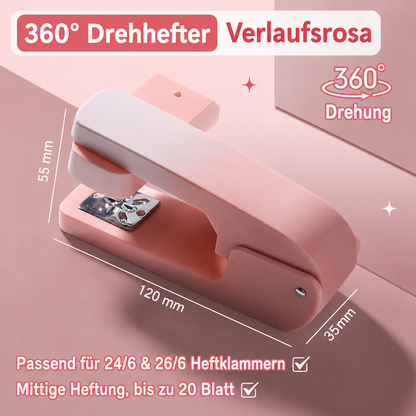 TYIIMAX™ 360° drehbarer Langarm-Tacker – Verstellbarer Langstrecken-Tacker für Broschüren, Bastelarbeiten & Heftungen in der Mitte