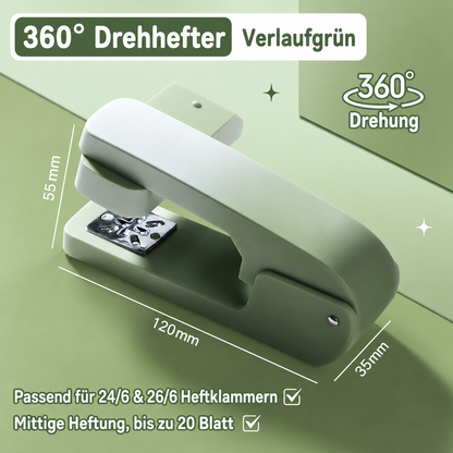 TYIIMAX™ 360° drehbarer Langarm-Tacker – Verstellbarer Langstrecken-Tacker für Broschüren, Bastelarbeiten & Heftungen in der Mitte