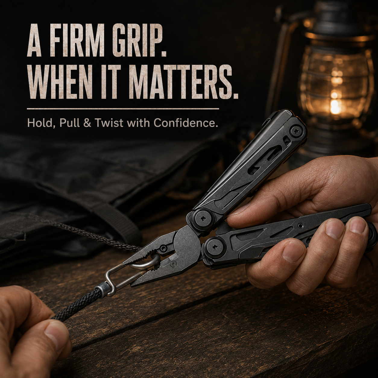 TYIIPLUS™ 28-in-1 Multitool with Large Scissors | Compact Outdoor Tool for Camping & Repairs