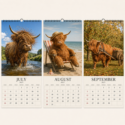 🐂Kalender „Grumpy Highland Cows“ 2027
