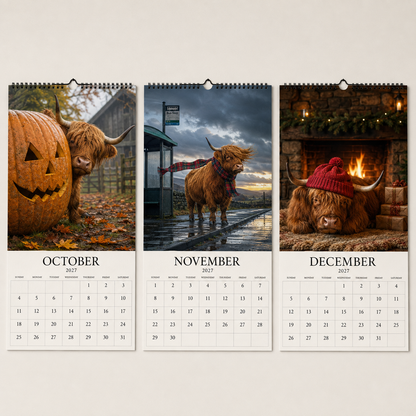 🐂Kalender „Grumpy Highland Cows“ 2027