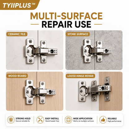TYIIPLUS™ 6×14mm Door Hinge Thread Repair Screws – Short Expansion Wall Anchors for Cabinet, Tile & Wood Hinge Repair