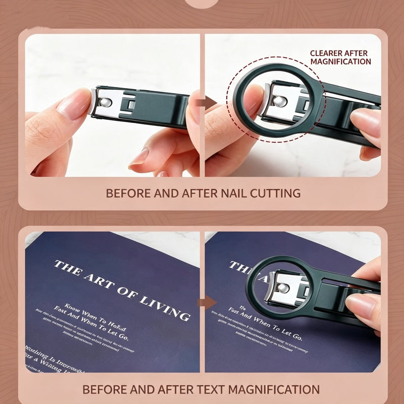 🔍 ClearView Easy-Grip Magnifying Nail Clipper