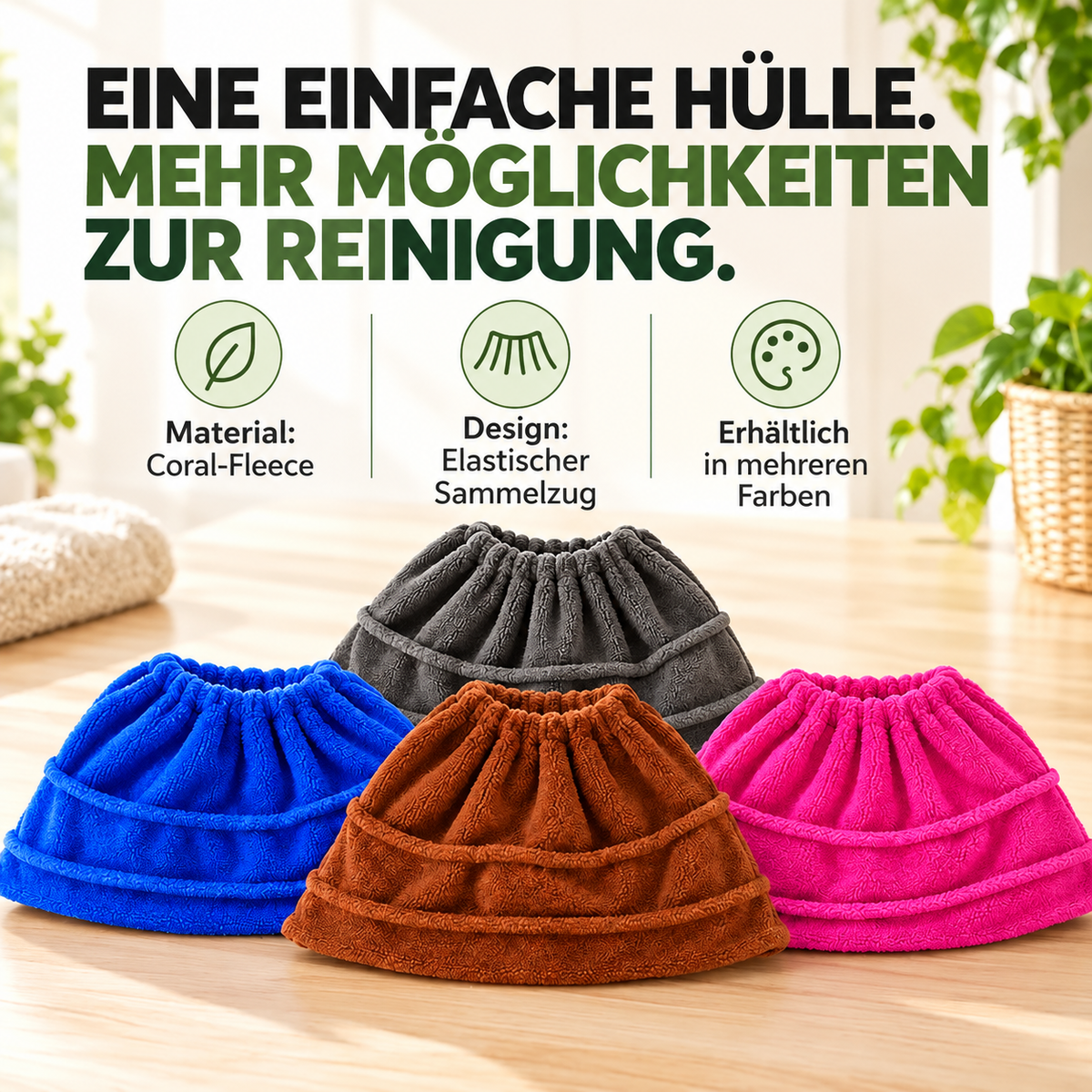 TYII™ Multifunktionaler Besenüberzug aus Korallenvlies