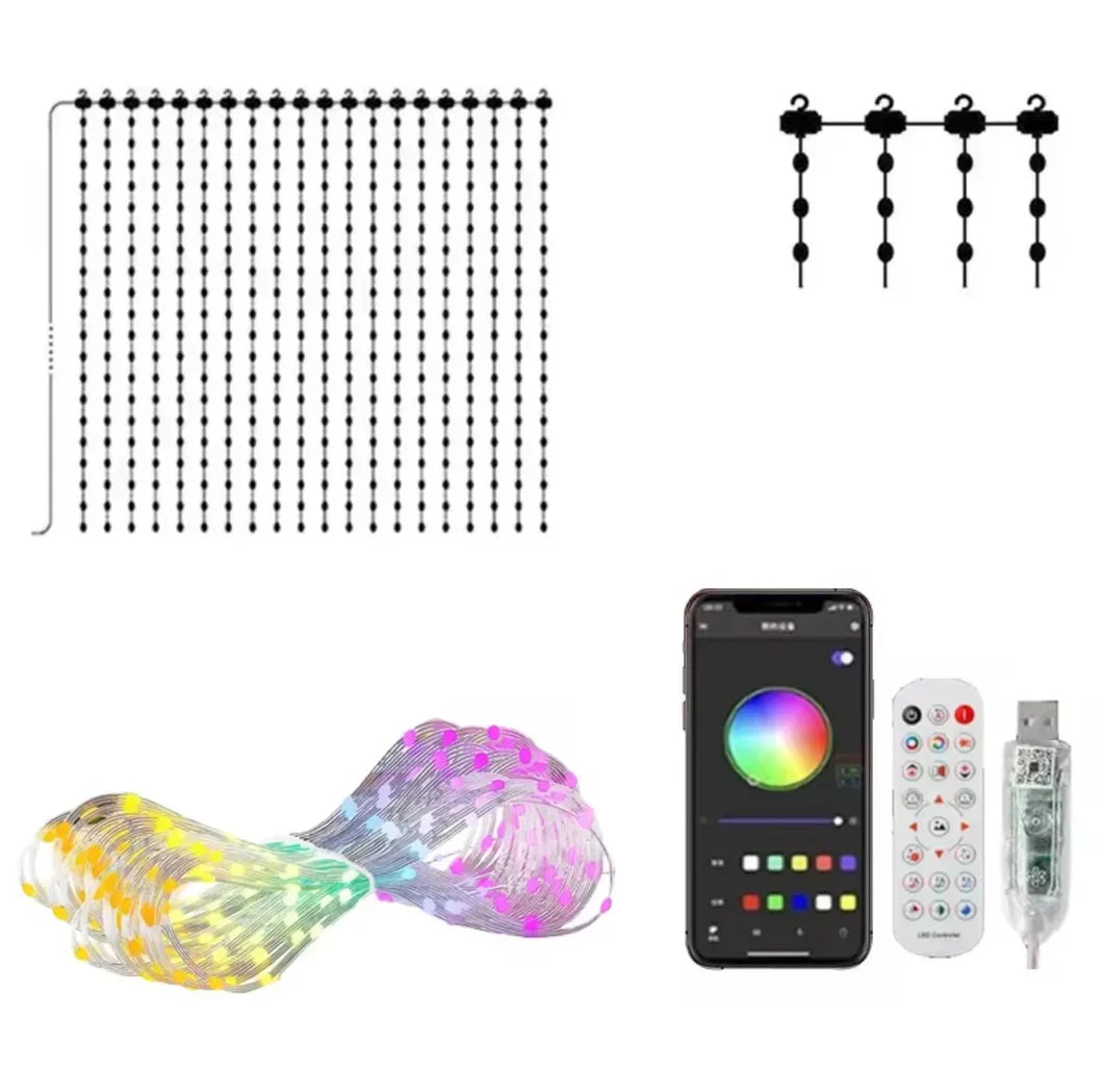 400 LED Lichterkette mit Fernbedienung – Deine eigenen Lichtmuster für Weihnachtsbaum, Fenster & Garten ✨
