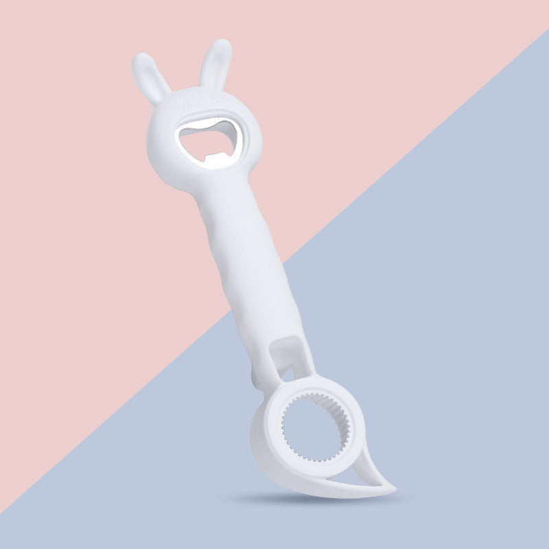4-in-1-Multifunktionsöffner für Flaschen und Gläser – Küchenhelfer in Hasenform mit Flaschenöffner 🐰🍾