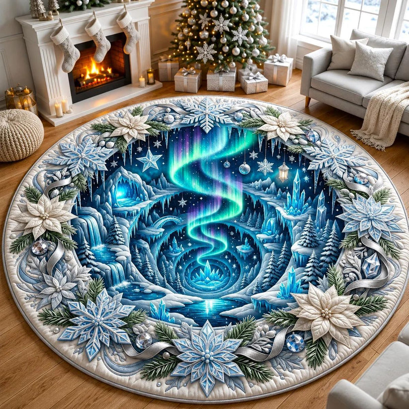 🎄 Weihnachtsteppich mit optischer 3D-Täuschung