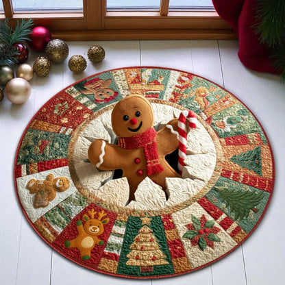 🎄 Weihnachtsteppich mit optischer 3D-Täuschung
