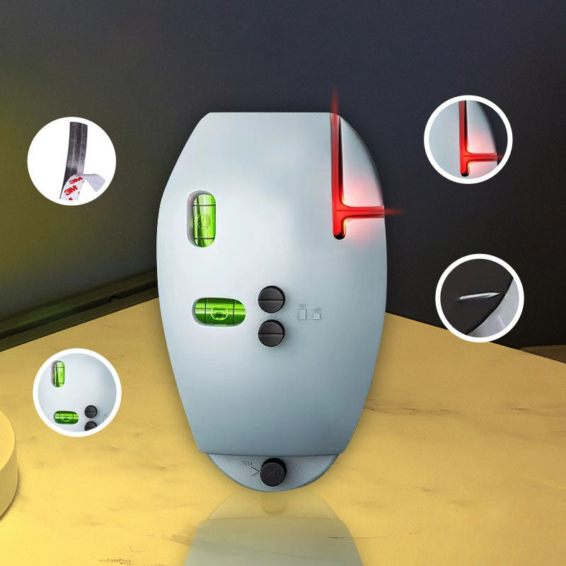 90°-Rotlaser-Nivelliergerät – Selbstnivellierender Linienlaser (20 m) für Bauwesen und Heimwerken