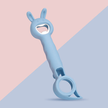 4-in-1-Multifunktionsöffner für Flaschen und Gläser – Küchenhelfer in Hasenform mit Flaschenöffner 🐰🍾